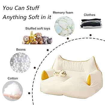 Amazon購入品 ビーズクッション ベージュ 2人がけソファー Amazon購入品 ビーズクッション ベージュ 2人がけソファー